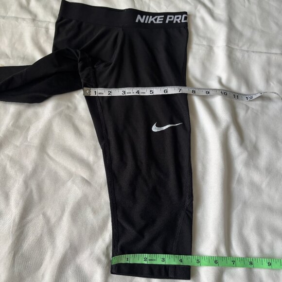 NIKE PRO DRI-FIT Training Pants‎ Cropped Black Small - Picture 6 of 7
